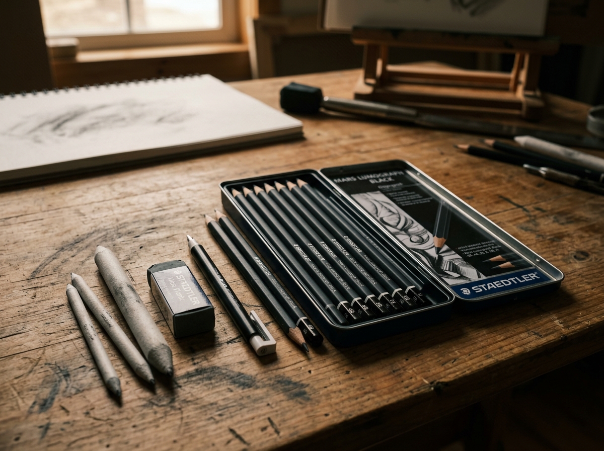 Staedtler Mars Lumograph Black Set